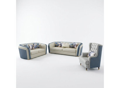 Designerbank bekleding zitcombinatie bankstel combinaties 3+2+1 zits bankstel
