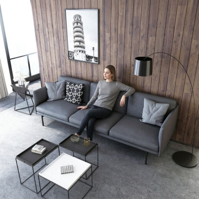 Ontwerpbank 4-zits woonkamerbank bank bank bankstellen nieuw XXL