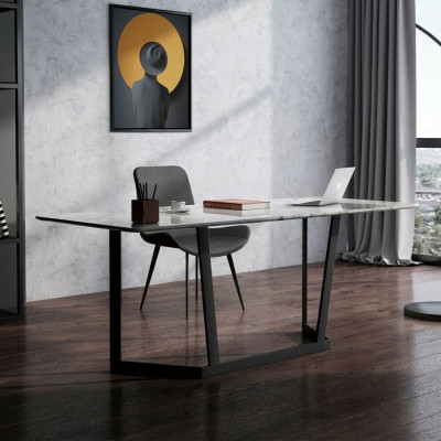 Kantoorset Tafel Stoel Set Bureau Set Ontwerp Italiaanse Stijl Meubels
