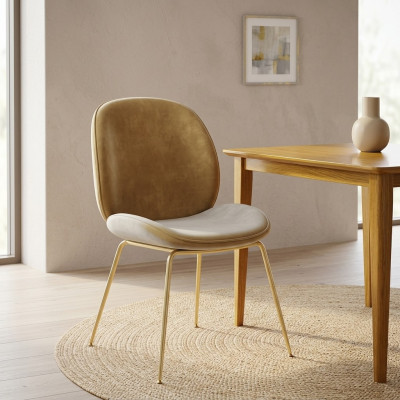 Stoel 1x Luxe Design Bekleed Designer Stoelen Zit Leuning Kantoor Eetkamer