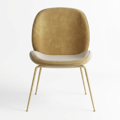 Stoel 1x Luxe Design Bekleed Designer Stoelen Zit Leuning Kantoor Eetkamer