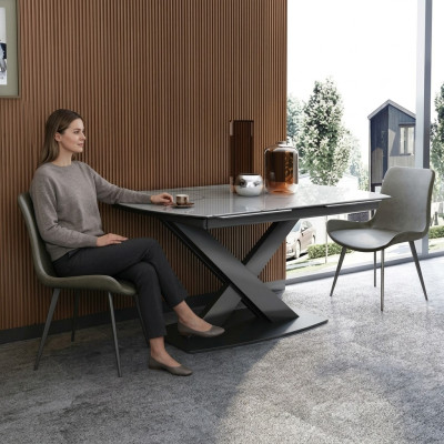 Moderne houten eettafel tafel hout tafels 120/180cm eetkamer uittrekbaar