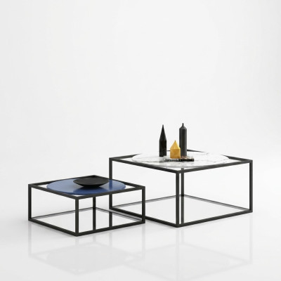 Dubbele set 2x salontafel bijzettafel koffietafel design woonkamertafel