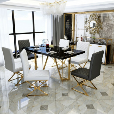 Tafel Moderne eettafel Houten decoratief ontwerp Houten tafel Woonkamer Tafels Eetkamer