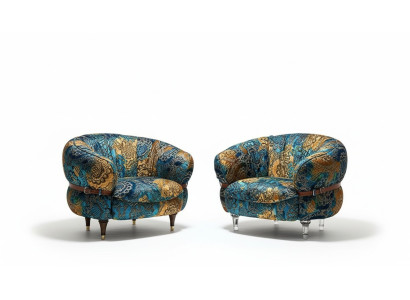 Fauteuil Club Lounge Ontwerper TV Bank Stoel Stoelen Bekleding Zit Meubels Textiel