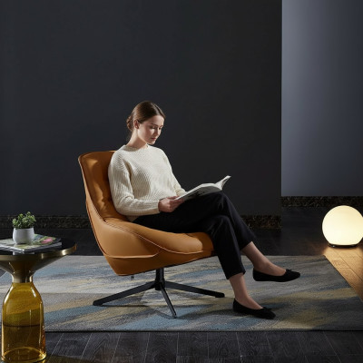 Ontwerpstoel Lounge Club Tv-stoel Stoelen Ontspanning Vergadering Kantoor Nieuw Metaal