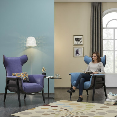 Stoelen Meubels Ontwerp Fauteuil Luxe Stoel Bekleding Cocktail Relax Bar Lounge Club