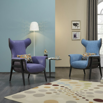 Stoelen Meubels Ontwerp Fauteuil Luxe Stoel Bekleding Cocktail Relax Bar Lounge Club