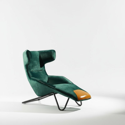 Fauteuil Club Lounge Ontwerper TV Bank Stoel Stoelen Bekleding Zitmeubels Ligstoel
