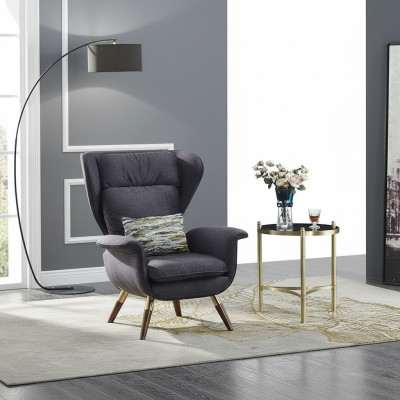Fauteuil Desigbank Bank Bank Zitter Luxe Oren Zit Ontspan Leder Lounge Club Bekleding