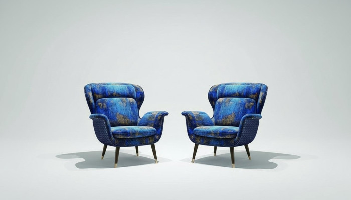 Ontwerp fauteuil 1-zits stof bankbank bank gestoffeerde banken nieuw