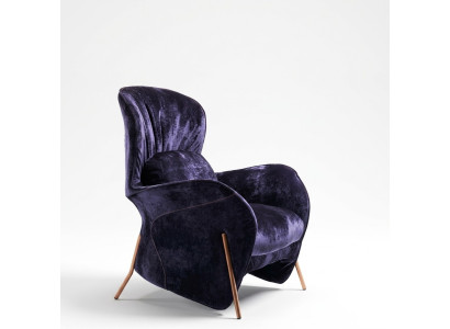 Fauteuil Club Lounge Designer Stoel Beklede Bank 1-Zits Ontspannen