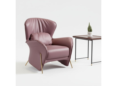 Fauteuil Design Bank Bank Sofa Ontspan Leder Lounge Club Gestoffeerde Zitplaats Luxe Leder S