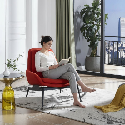 Luxe stoel bekleding cocktail relax lounge club stoelen meubels design fauteuil rood.