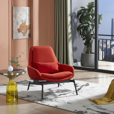 Luxe stoel bekleding cocktail relax lounge club stoelen meubels design fauteuil rood.