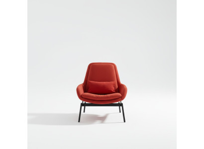 Luxe stoel bekleding cocktail relax lounge club stoelen meubels design fauteuil rood.