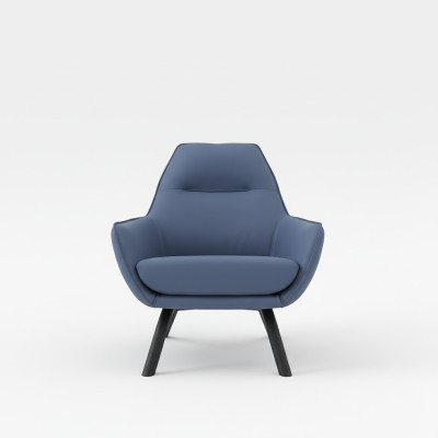 Ontwerp Bank Bank Zitter Stof Lounge Club Bekleding Luxe Oren Zit Relax Fauteuil