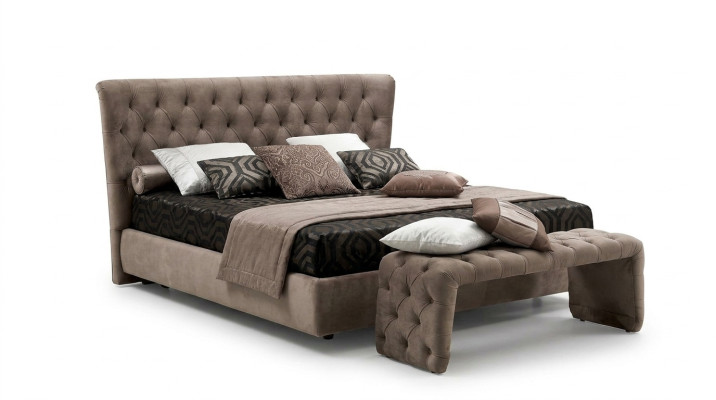 Bed Bekleding Ontwerp Luxe Tweepersoons Hotelbedden Chesterfield Slaapkamer