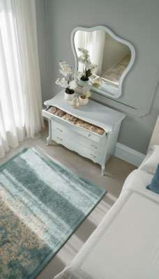 Spiegel Dressoir Kast Commodes Slaapkamer Set Hout Moderne Stijl Kaptafel