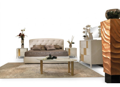 Italiaanse stijl meubels 4-delige set Bed + 2x nachtkastje + commode slaapkamer