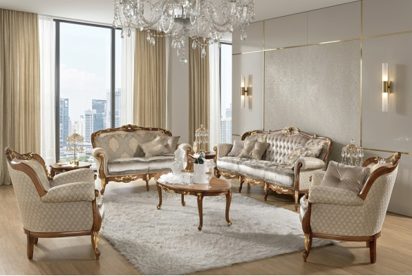 Klassieke salontafel Italiaanse design meubels Woonkamer Bank Bank Tafel Nieuw