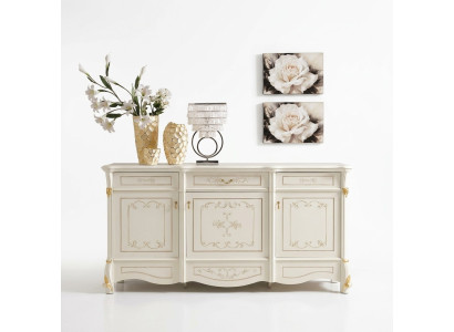 XXL Buffet Ladekast Kast Barok Rococo Dressoir Console Italiaanse meubels