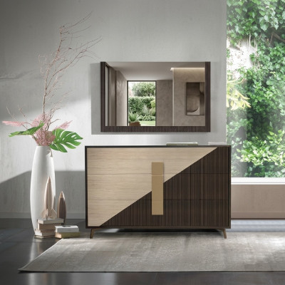 Ontwerp lades kasten hout dressoir moderne decoratie dressoir hoge kast