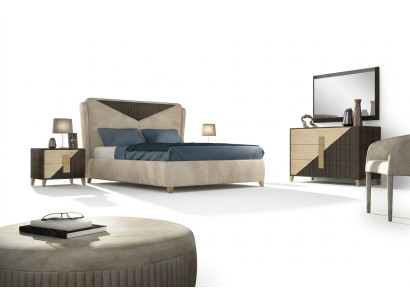 Bed nachtkastje dressoir 4-delige slaapkamerset design modern luxe bedden nieuw