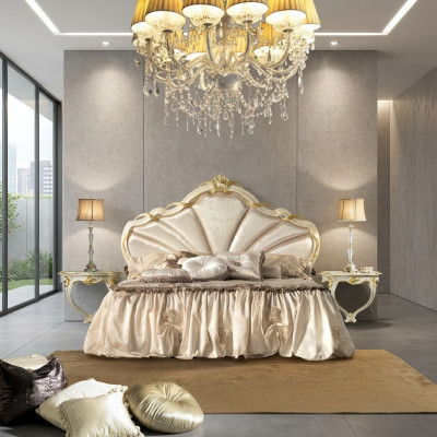 Klassiek bedframe Bedden - Tweepersoonsbed 180x200cm - Barok Rococo Italië