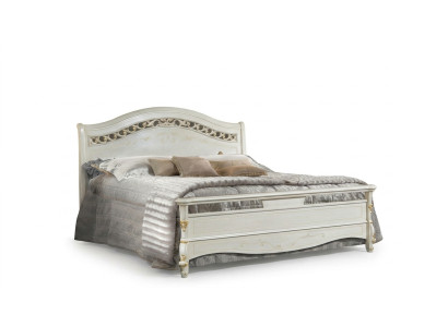 Klassiek bed Tweepersoonsbed Bedden Slaapkamer Hout Italiaanse meubels