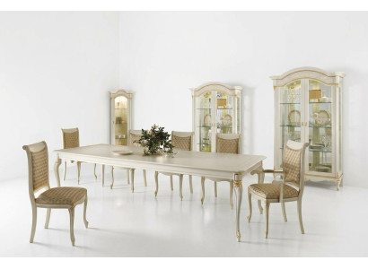 Klassieke stijl meubels Italië eettafel 6 stoelen set groep garnituur