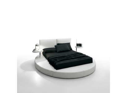 Rond Bed Rond Design Bedden Leren Tweepersoons Hotel Frame Luxe Slaap