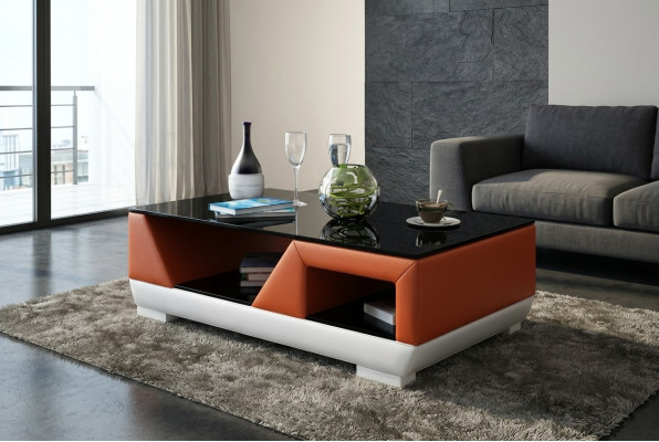 Klassieke luxe design salontafel bank woonkamer decoratie tafel leer
