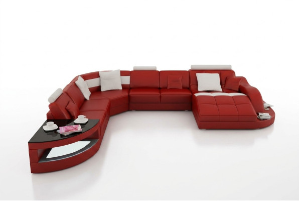 Designer woonlandschap set hoekbank U-vorm bank hoekbank gestoffeerd