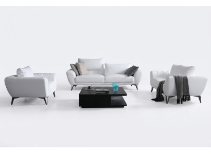 Lederen set compleet - Luxe designerbanken woonkamer zitmeubelen