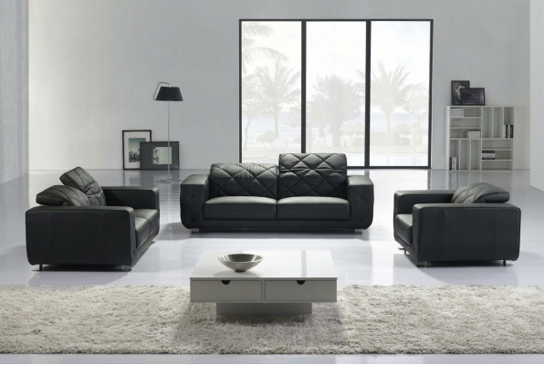 Leren bankstel woonlandschap 3+2 zits set modern design bank leder