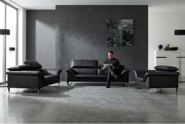 Leren bank bank woonlandschap 3 + 2 zits bankstel ontwerp modern decoratie bank