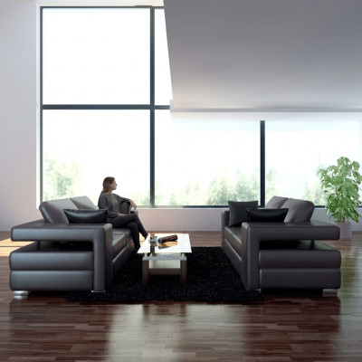 Leren bank woonlandschap 3+2 zits set modern ontwerp bank bank