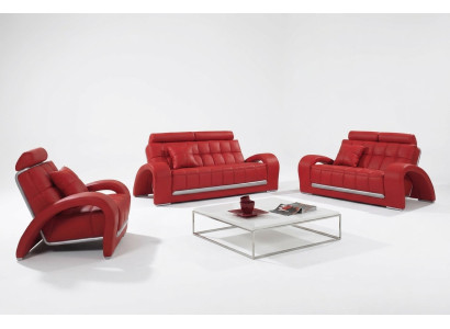 Bankstel 3+2+1 zits set Designbanken Gestoffeerde banken Lederen modern