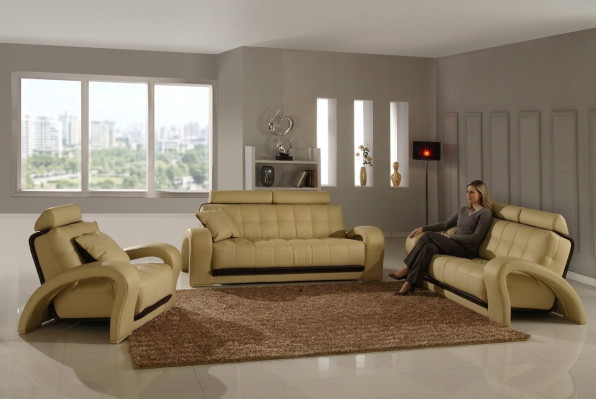 Leren bankstel woonlandschap 3+2 zits set modern design bankstel leerensemble