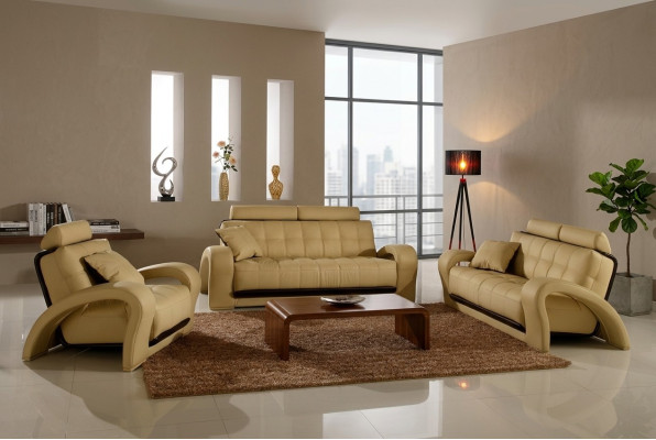 Leren bankstel woonlandschap 3+2 zits set modern design bankstel leerensemble