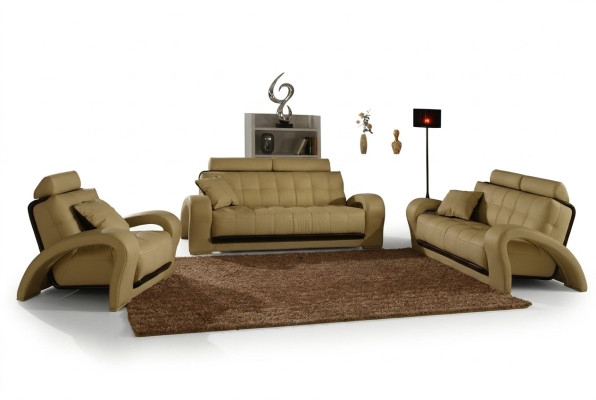 Leren bankstel woonlandschap 3+2 zits set modern design bankstel leerensemble