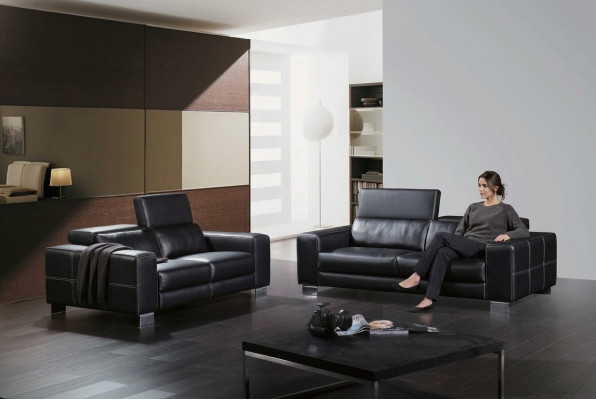 Leren bank bank woonlandschap 3+2 zits bankstel decor ontwerp modern bankstel.