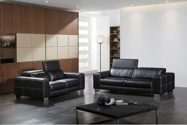 Leren bank bank woonlandschap 3+2 zits bankstel decor ontwerp modern bankstel.