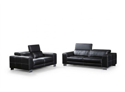Leren bank bank woonlandschap 3+2 zits bankstel decor ontwerp modern bankstel.