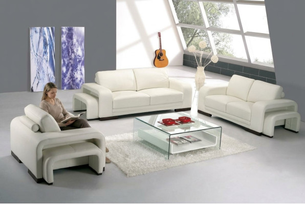 Driepersoons bank Bank Bekleding Ontwerper 3-zitsbanken Banken Leder Textiel Stof