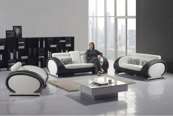Bankstellen 2-zits Design Moderne Bankstellen Bekleed met Stof Zitbank van Leer Nieuw