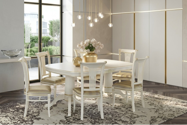 Stel 4x Stoel Stoelen Eetkamer Set Meubels Leun Ontwerp Zitmeubel Groep Hout