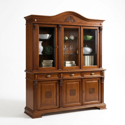 Dressoir Muurkast Hout buffet Vitrine Kast Eetkamerkasten