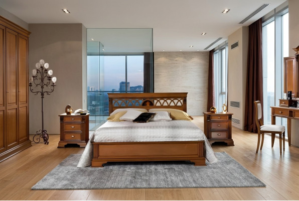 Tweepersoonsbed Bed Huwelijksbed Design Luxe Bedden Barok Rococo Antieke Stijl